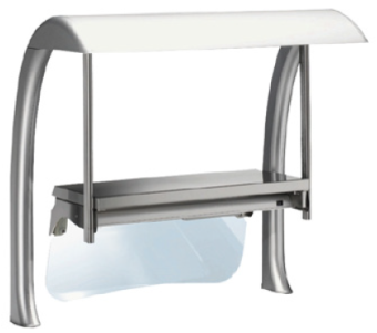 Верхняя стойка с 1 полкой 2 GN Electrolux 856243 (ZLSS08HS) в ШефСтор (chefstore.ru)